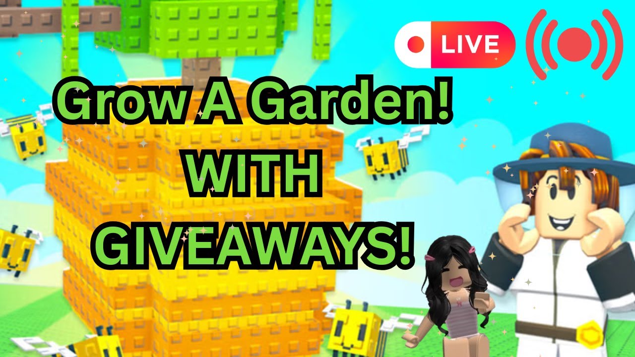 PLAYING GROW A GARDEN (CANDY BLOSSOM GIVEAWAY!) LIVE! - YouTube