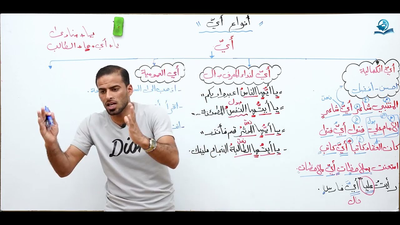 أنواع أي للصف الخامس العلمي والأدبي (المنهج الجديد) ج٣