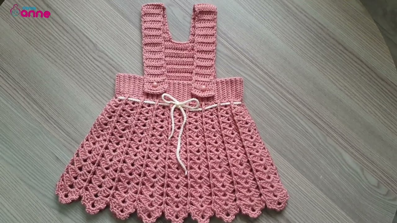 Örgü Salopet Elbise Modeli Yapılışı