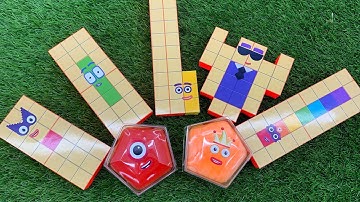 Numberblocks ASMR ? DIY Puzzle Numbeblocks Slime Rainbow #ASMR #numberblocks