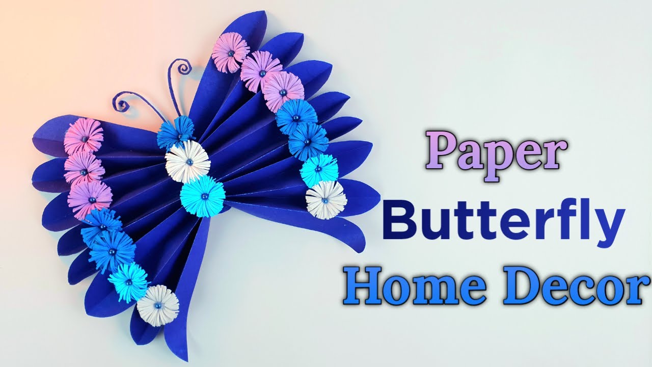 DIY Beautiful Butterfly Wall Hanging Paper Butterfly Wall Decor 