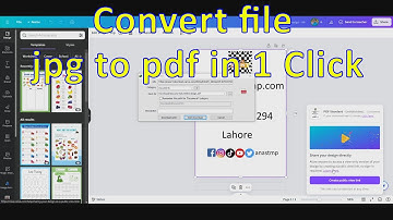How to Convert jpg file into pdf in Canva | #waqaransari #canva #howto