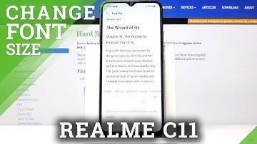 How to Change Font Size on REALME C11 – Display Settings
