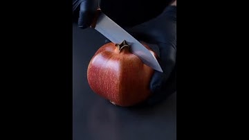 ASMR Cutting Pomegranate 🍉✨ Ultra Satisfying