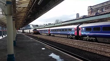 Class 66 and FGW HST STANDING ST NEWPORT