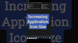 How to Increase the Icon Size of Applications on your Computer #tips screenshot 1