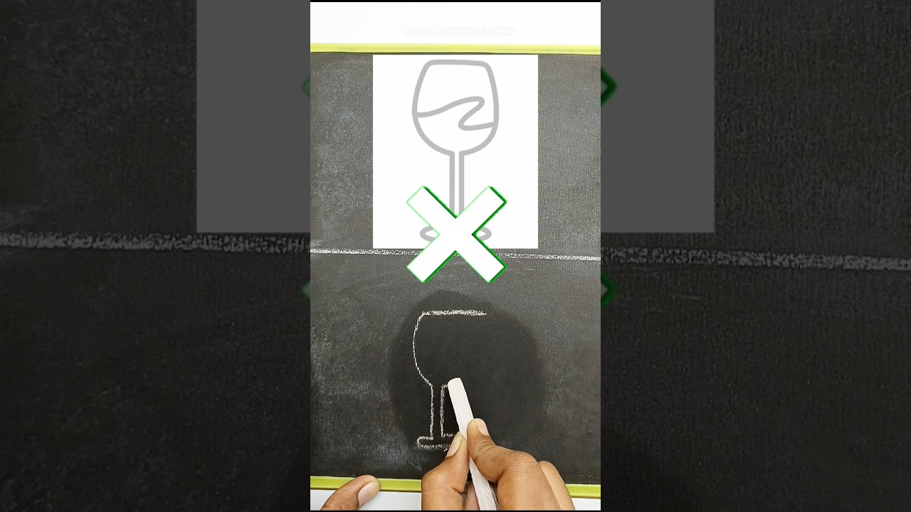 Wine glass challenge draw one line 