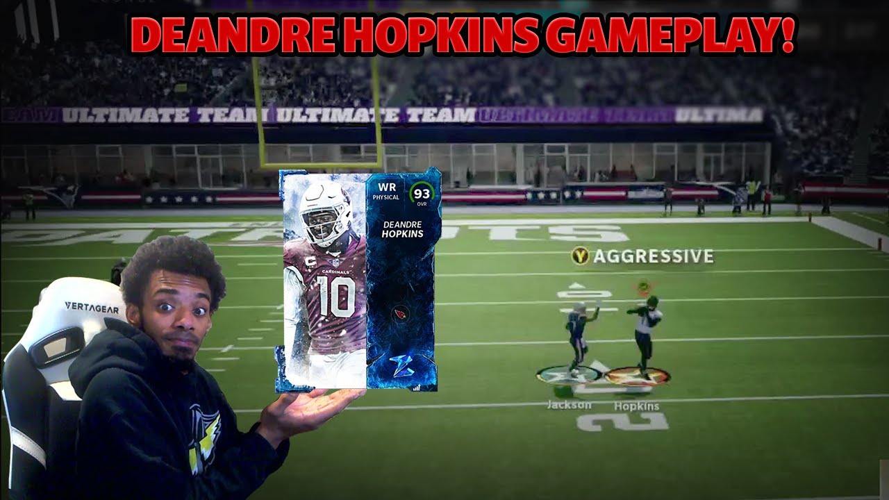 Deandre Hopkins Torches Man Coverage!  DEANDRE HOPKINS GAMEPLAY MADDEN 22 ULTIMATE TEAM!