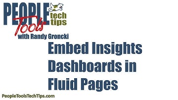 Embed Insights Dashboards in PeopleSoft Fluid Pages