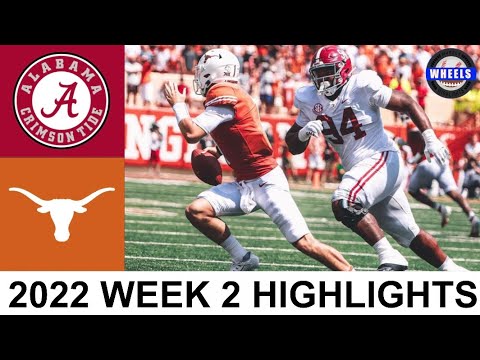 #1 Alabama vs Texas Highlights | College Football Week 2 | 2022 College Football Highlights
