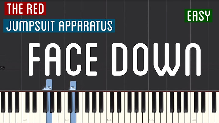 Face Down Piano version - Piano performance video thumbnail