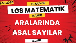 Lgs 2026 Aralarında Asal Sayılar 28 Günde Lgs Matematik Kampı 3.Gün