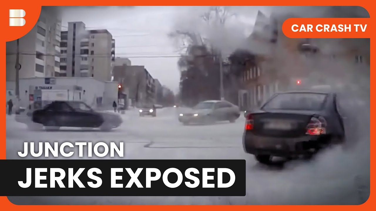 Dash Cam Crashes Junction Jerks Red Lights | Car Crash TV - YouTube