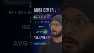 AVERAGE OF AREAY ❌ WITHOUT LOOP ❌ #java #dsa #coding #stream