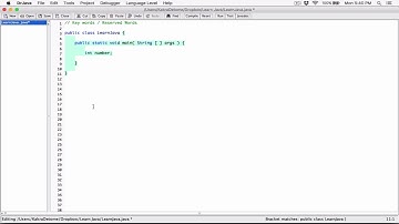 12. Key words/Reserved words - Learn Java
