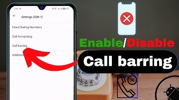 How To Turn On/Turn off Call Barring on Any Android | Call Barring Settings For Android