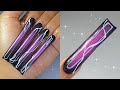 ⛓️💜PURPLE Y2K EXTENDOS💜⛓️| acrylic application + airbrush nail hack!✨