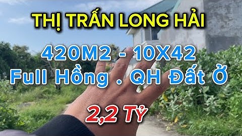 " ĐÃ BÁN " LÔ ĐẤT BIỆT THỰ TRUNG TÂM LONG HẢI GẦN BIỂN GIÁ KỲ HỜI