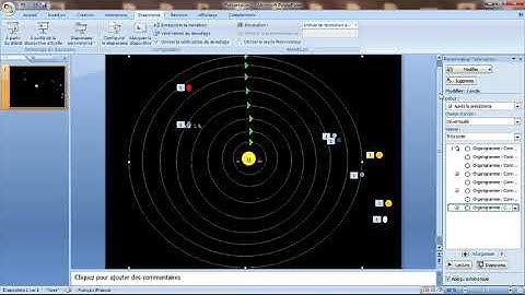 Solar system animation with PowerPoint part 1