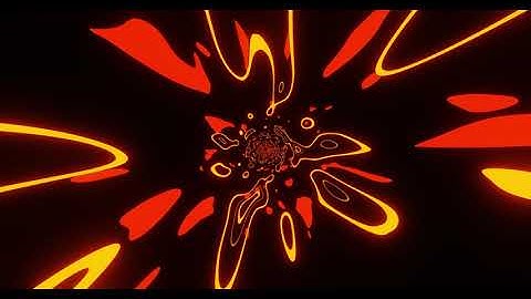 VJ LOOP NEON Red Yellow Tunnel Abstract Background Video Simple Lines Pattern 4k Screensaver