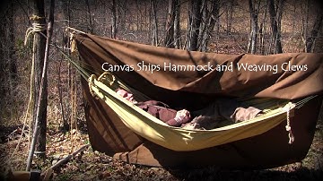 Canvas Ship Hammocks and Weaving a Clew
