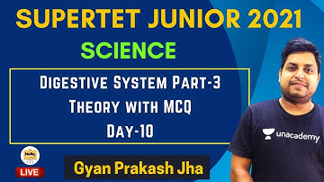 Digestive System Part - 3 | Theory with MCQ | Day - 10 | Supertet Junior | Gyan Prakash Jha