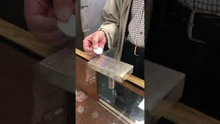 100 Troy Ounce Silver Bar - Ping Test - credit Mike at Rare Coins of Michigan