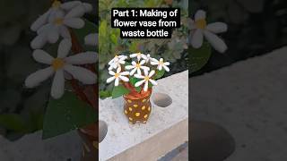 Flower vase from waste material #craftyhome #reuse #viral #short