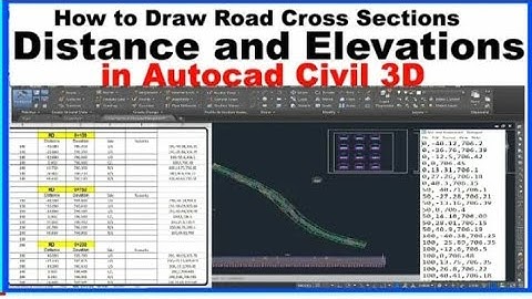 HOW TO CREATE ROAD CROSSECTION DISTANCE ELEVATION OFFSET IN AUTOCAD CIVIL3D URDU