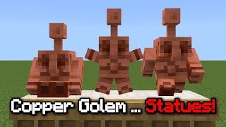Copper Golems now turn into STATUES!! (New Update)