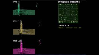 spikes pattern associative memory using a spiking neural network