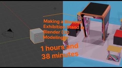 Making a Blender Exhibition Stand in Blender (3D Modeling)