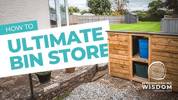 How to Build a Garden Bin Storage Unit - Woodworking Wisdom