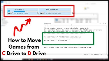 How to Move Games from C Drive to D Drive