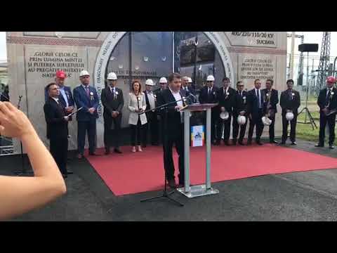 Ministrul Economiei, Danut Andrusca, la inaugurarea Statiei Suceava a Transelectrica