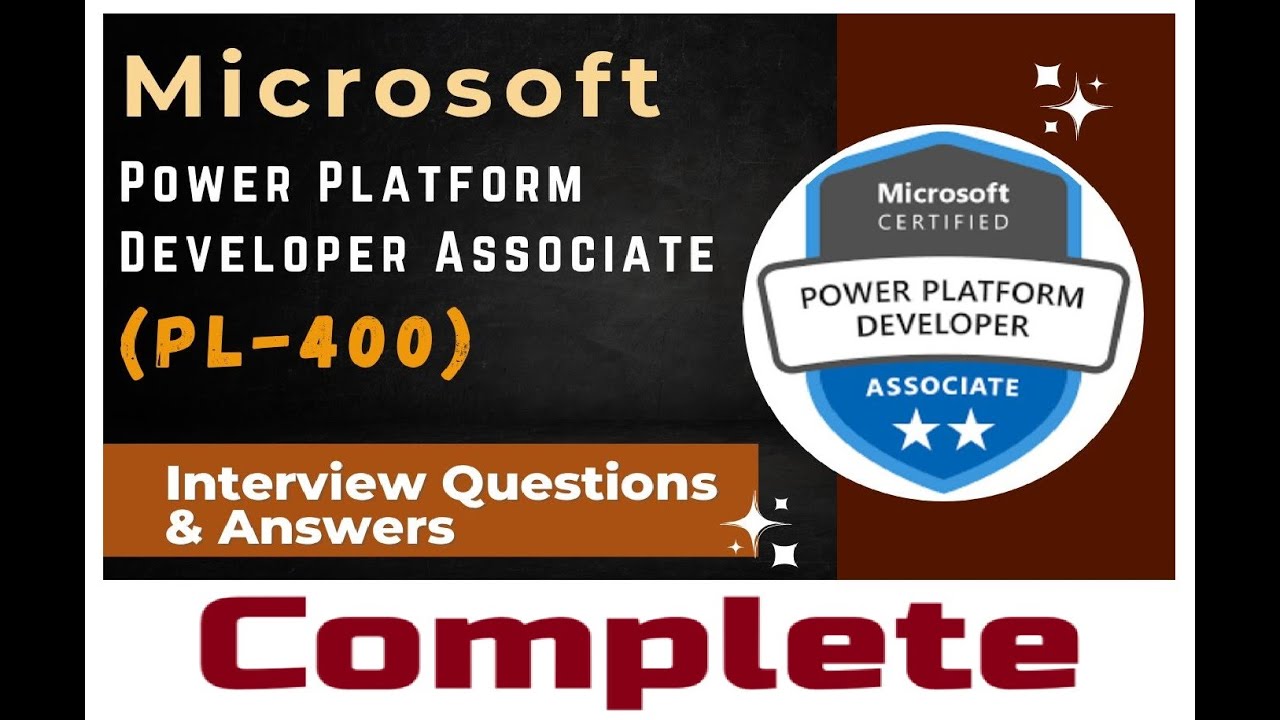 Download PDF of Microsoft PL-400 |Power Platform Developer Associate ...