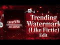 How to make White Line Watermark Like Fictic on Capcut | Full Tutorial