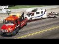 GTA 5 Real Life Mod #228 Towing A Fiat Ducato RV Motorhome With A Freightliner Medium Duty Wrecker