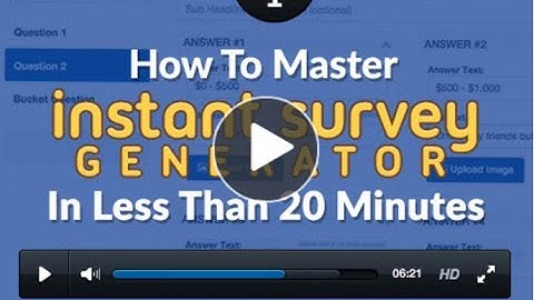 Instant Survey Generator   Funnel University