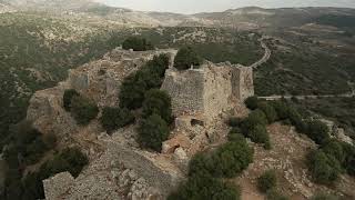 4k.Israel.Fortress Nimrod.Golan Heights. Крепость Нимрод на Голанах.