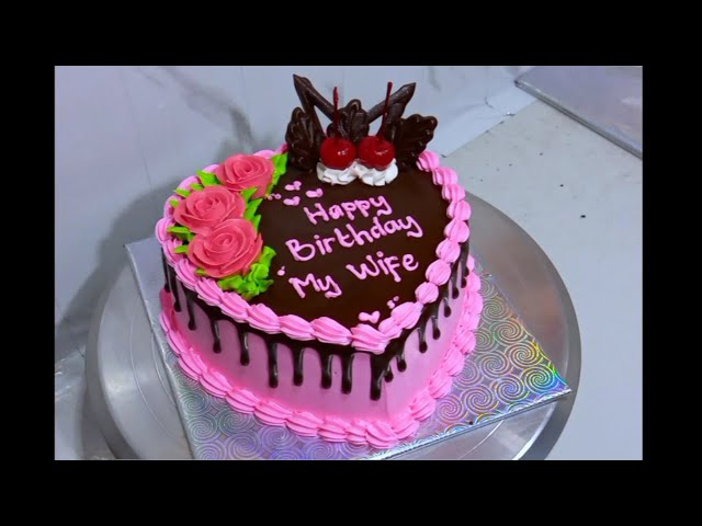 KUE ULANG TAHUN SEDERHANA | BIRTHDAY CAKE SIMPLE || LOVE class=