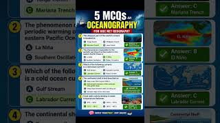 Oceanography MCQs for UGC NET Geography 🌊