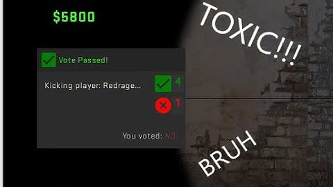 how to get kicked from CS:GO game