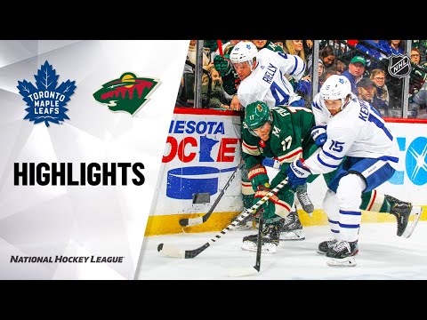 NHL Highlights | Maple Leafs @ Wild 12/31/19