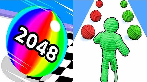 Ball Run 2048|| Rope Man Run|| All Levels Completed|| Android iOS Gameplay