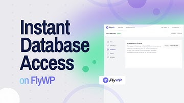 Access Your FlyWP Database Like a Pro | phpMyAdmin | Database Management