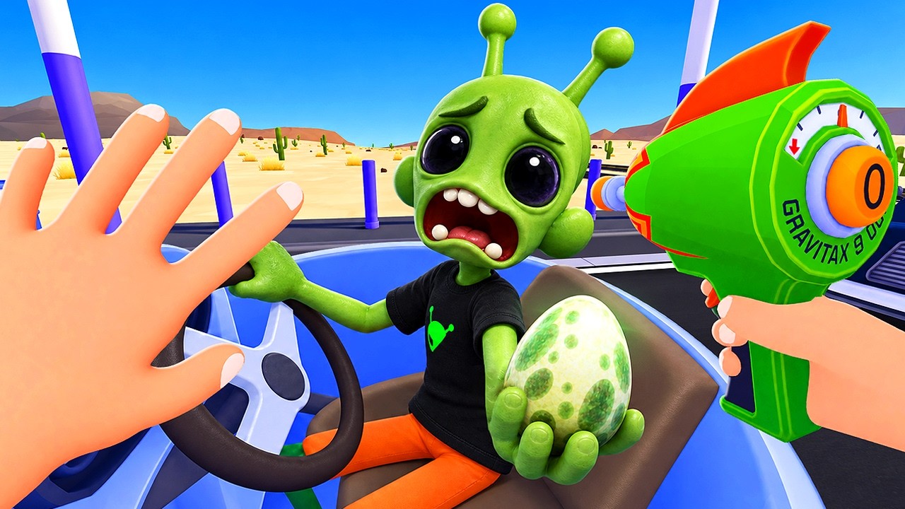 Stealing From ALIENS in New Update in Gas N Cars VR