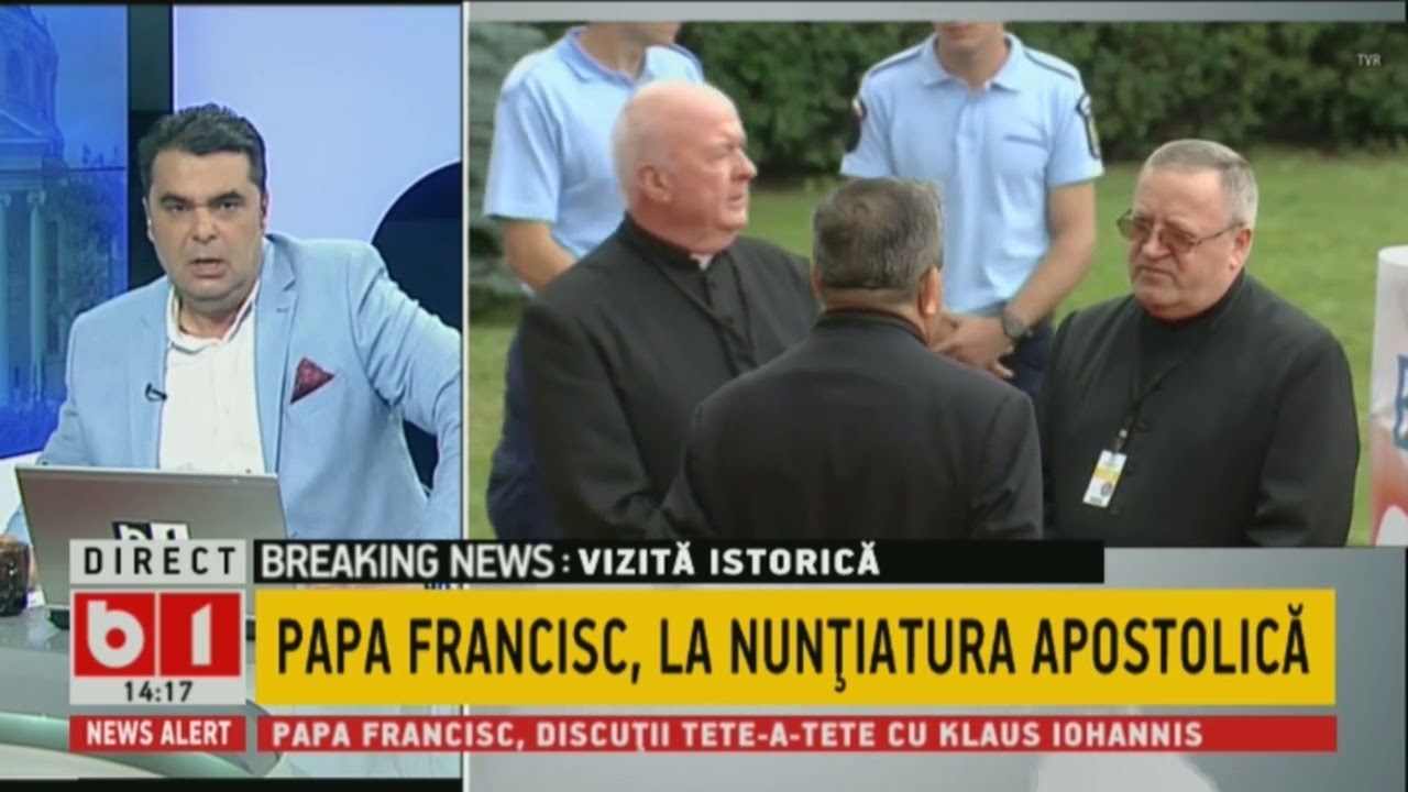 TALK B1: PAPA FRANCISC LA NUNTIATURA CATOLICA, P2/2 newspaper mockup
