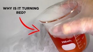 Dissolving dry ice in universal indicator