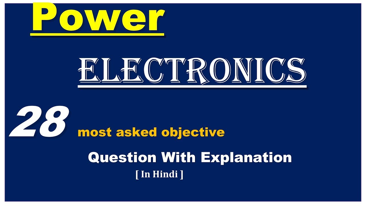 Power Electronic Objective Questions & Answers Mahatrasco objective